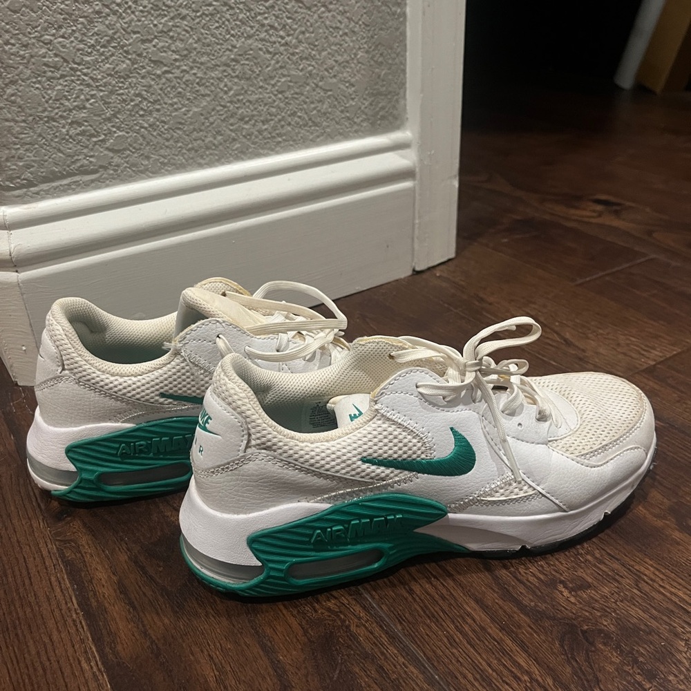 Nike Air Max White with Green Accents